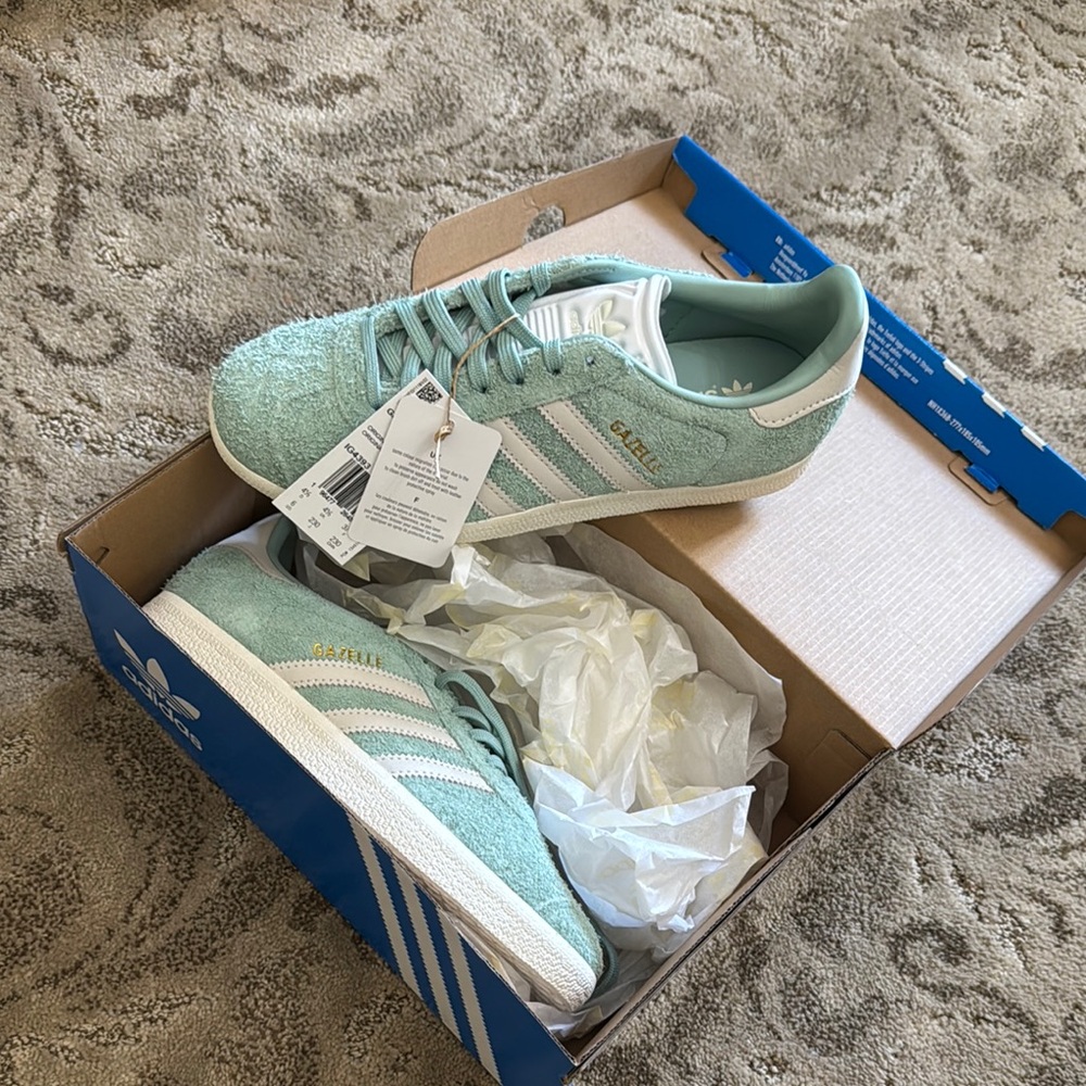 Adidas Gazelle Mint Green Sneakers